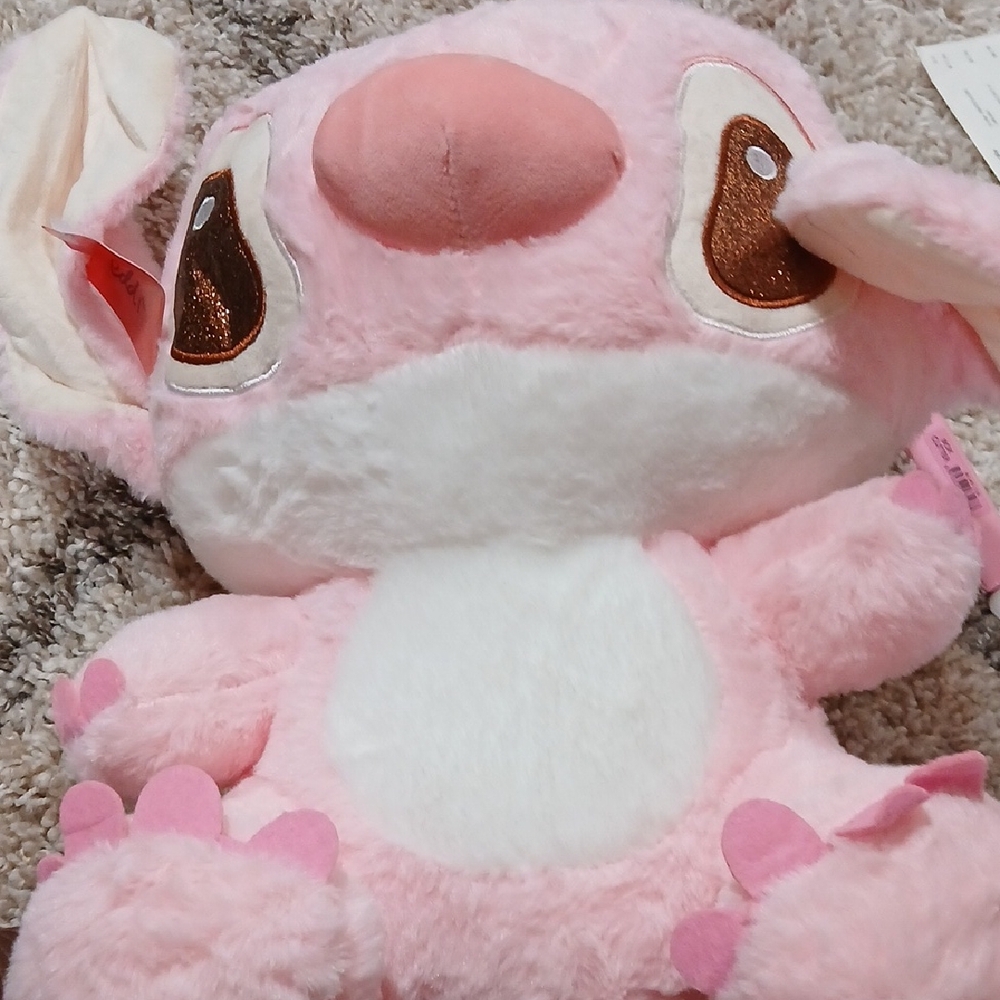 Pink Plush Cartoon Character Stuffed Toy - Soft Bunny/Creature
